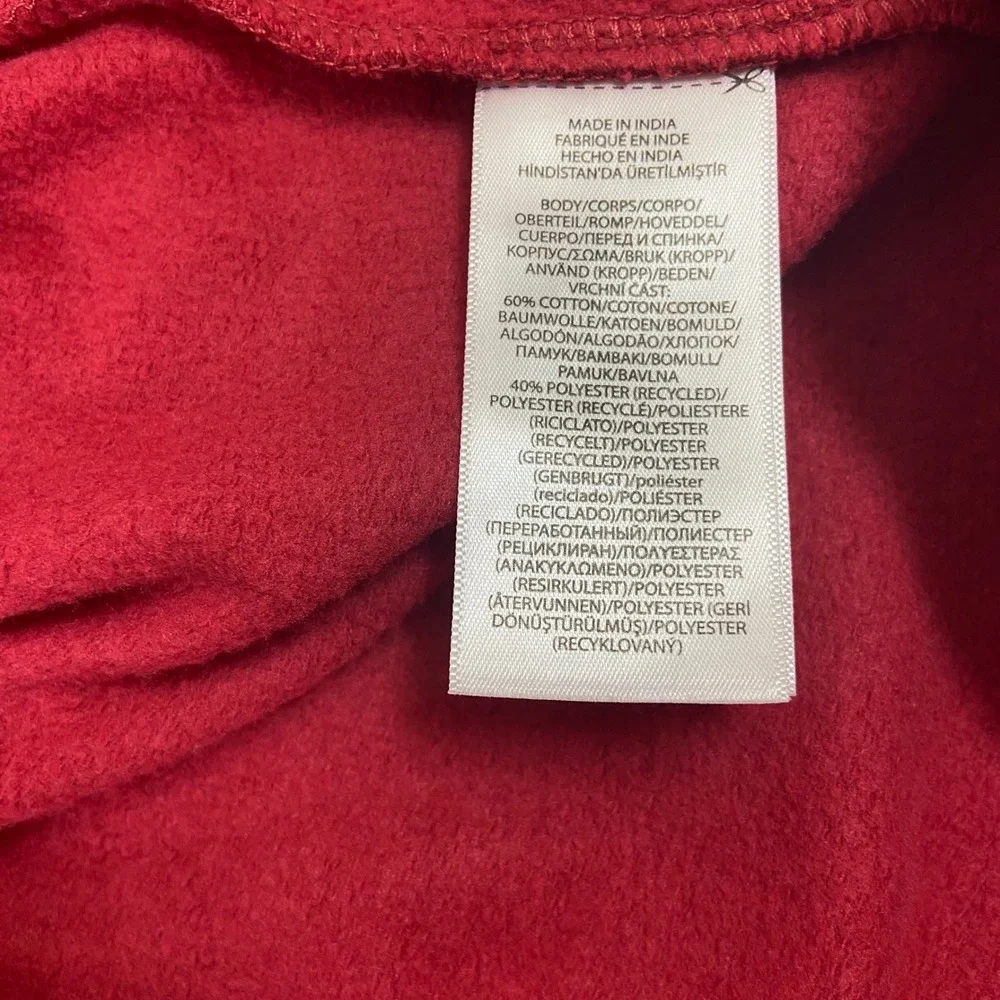Ralph Lauren Kids Girls Red Polo‎ Logo Fleece Hoodie Dress Size L 12-14 NWT